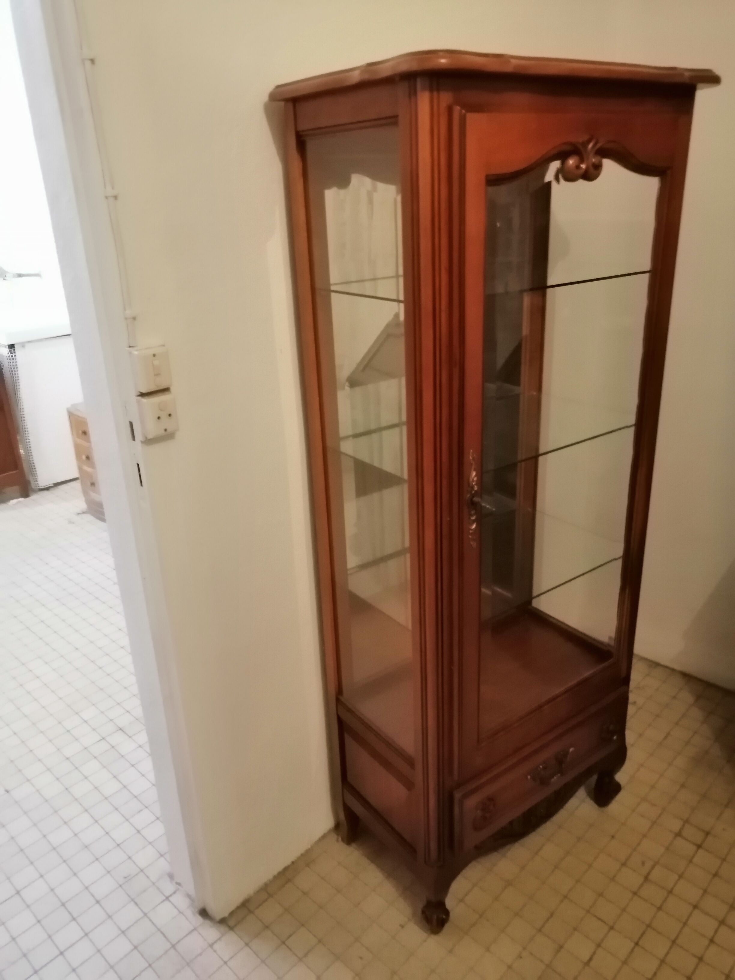 Cherry window dresser