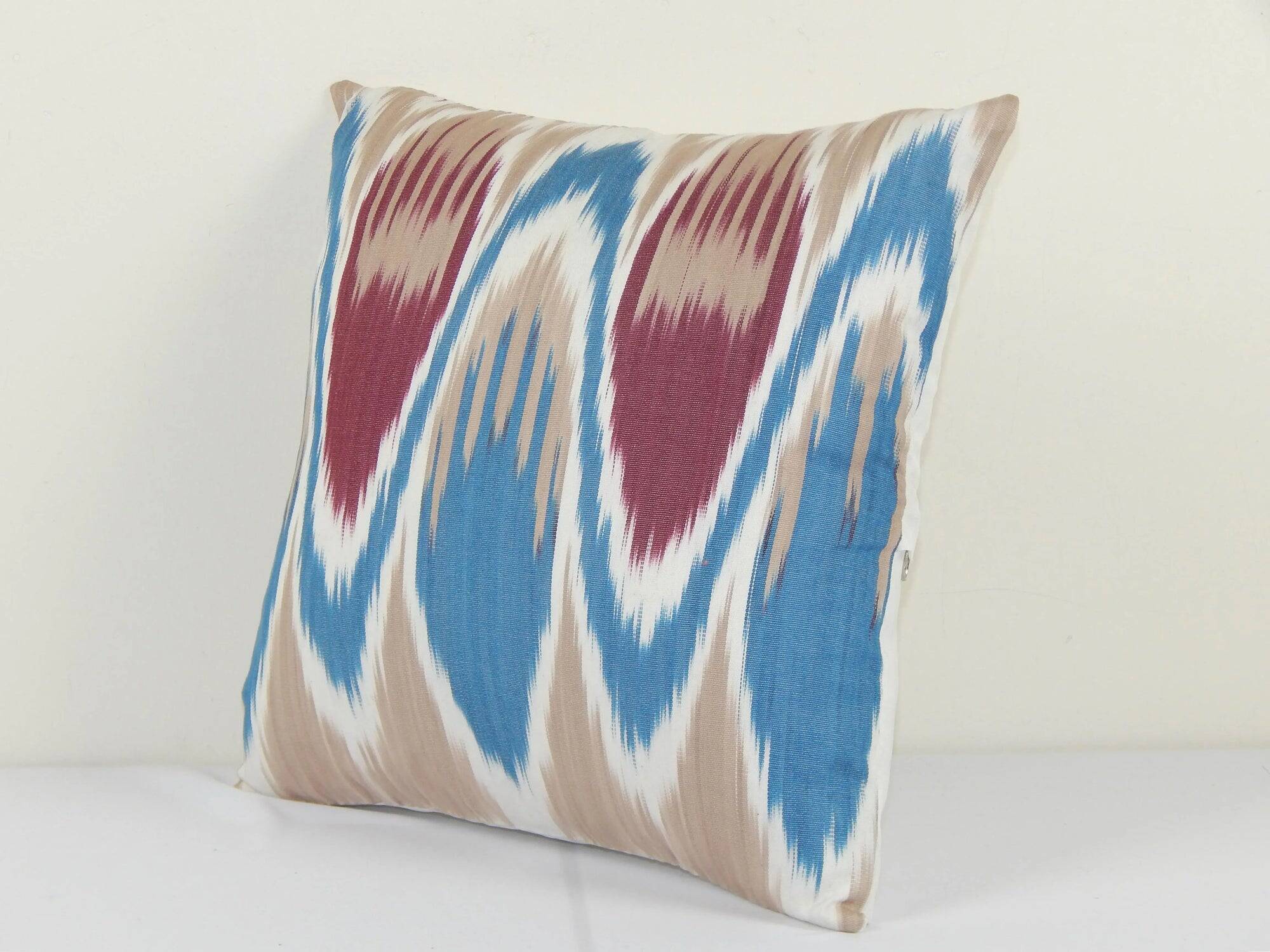 Vintage ikat cushion cover 33x33 cm