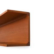 Pair teak wall shelves by Pedersen and Hansen 1960s