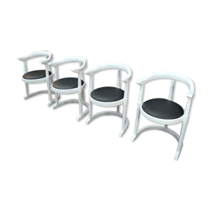 Lot de 4 chaises fauteuils