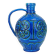 large italian mid century italica ars jug VASE jug rimini blue glaze