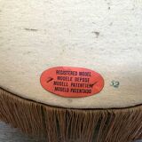 pair of toad chairs, Napoleon III period, Genoa velvet-style fabrics