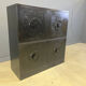 Black brutalist bar cabinet, 1970s
