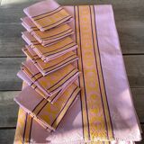Nappe avec ses 6 serviettes