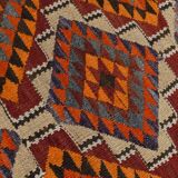 Colorful Multicolor Tribal Kilim Runner Rug, 82x295Cm