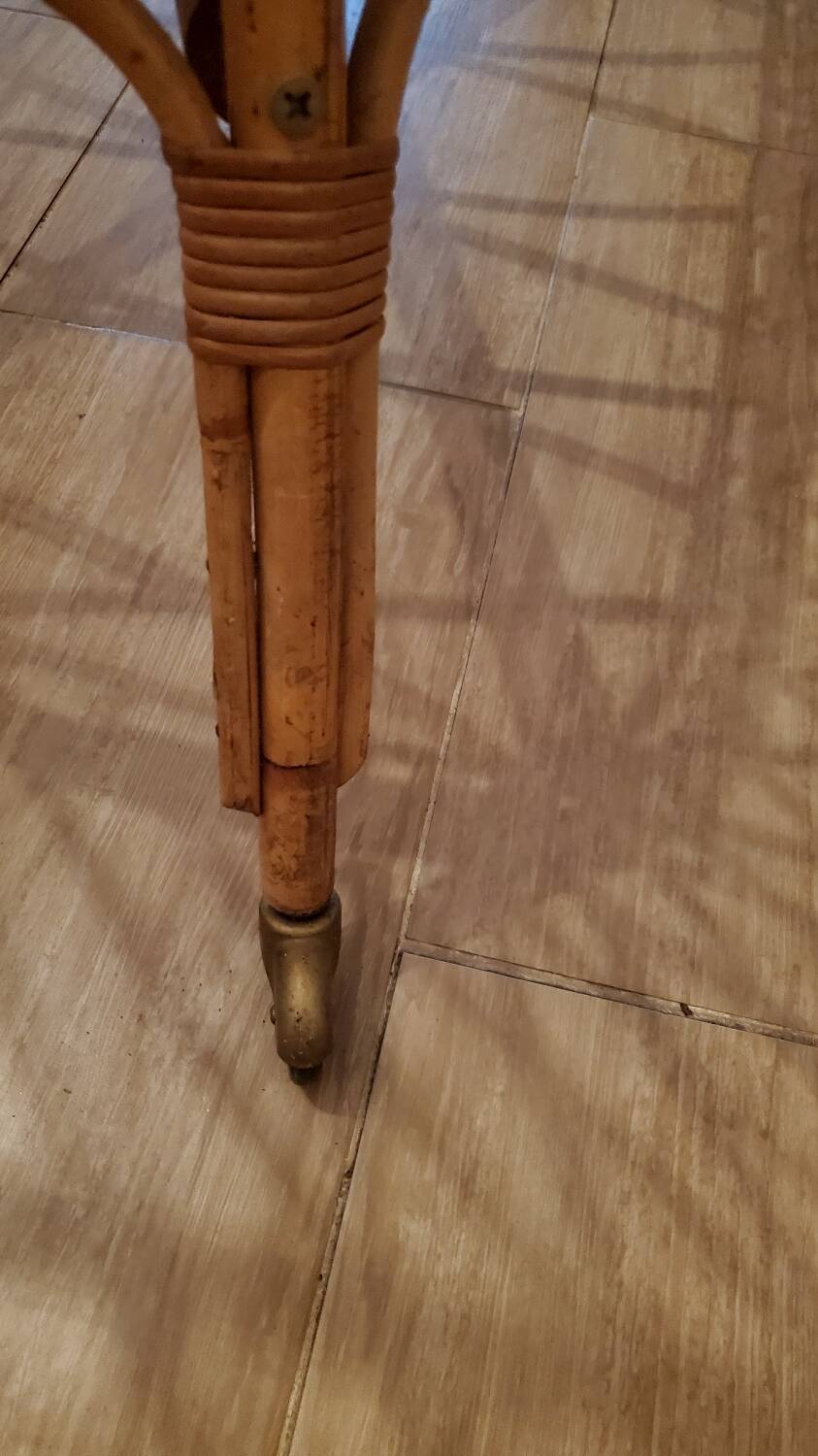 Rattan wicker bamboo baby bed