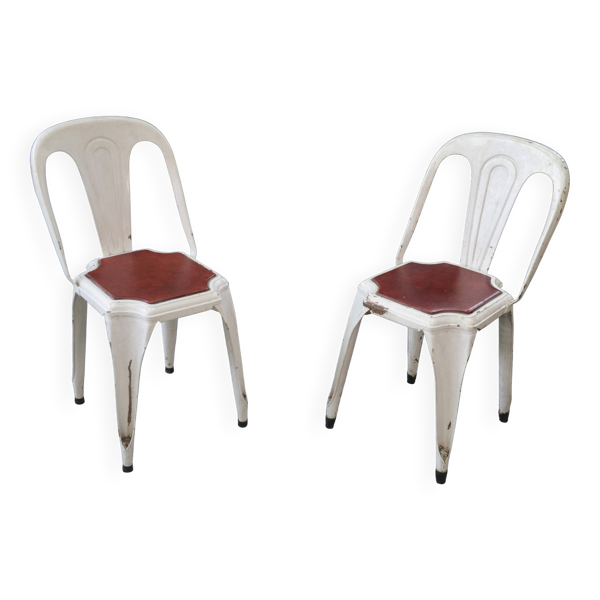 Paire de chaises Multipl's par Joseph Mathieu 1940's