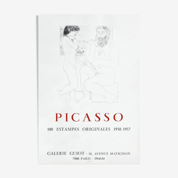 Affiche galerie Guiot Pablo Picasso 1973