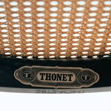 Thonet bentwood webbing chairs 214f 210r chairs, set of 2