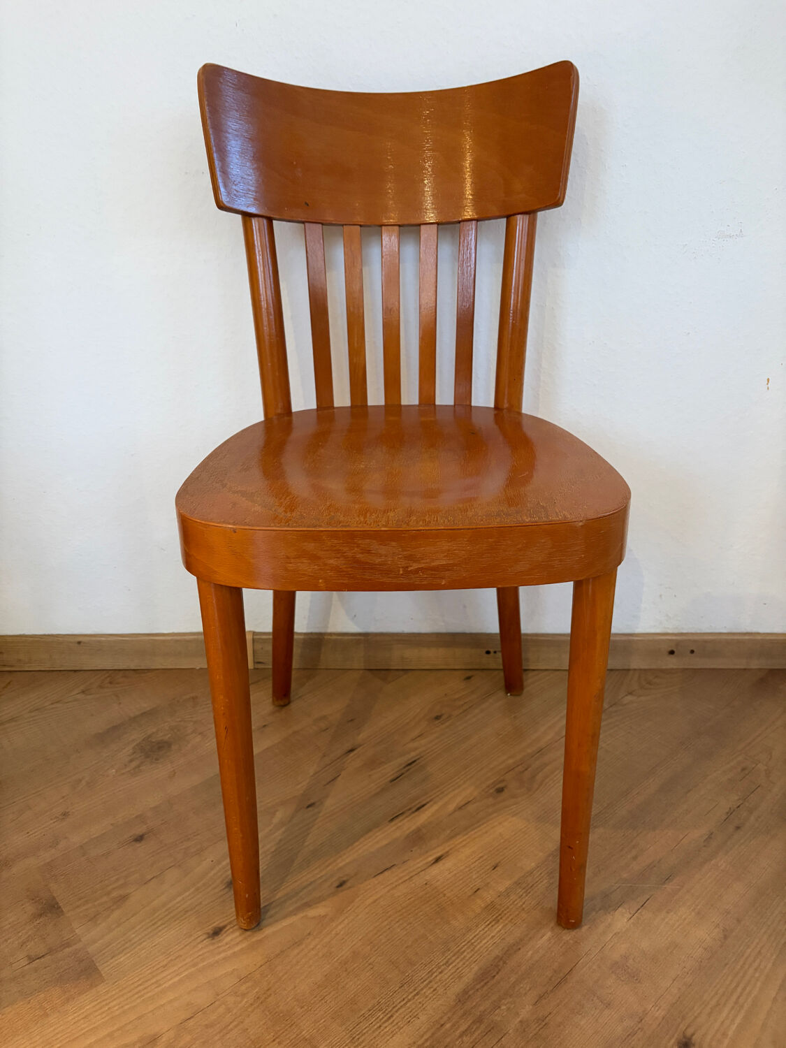 Pair of vintage bistro chairs, Netherlands, 1950s-60s