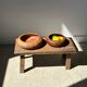 Bowl or monoxyl teak cut d:25.5