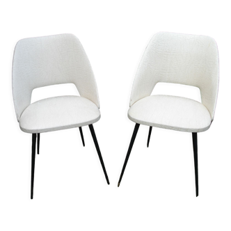 Set of 2 chairs model tonneau vintage 1950