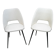 Lot de 2 chaises modèle tonneau vintage 1950