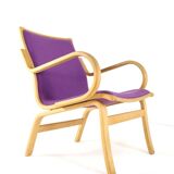 Fauteuils Vejle en tissu violet