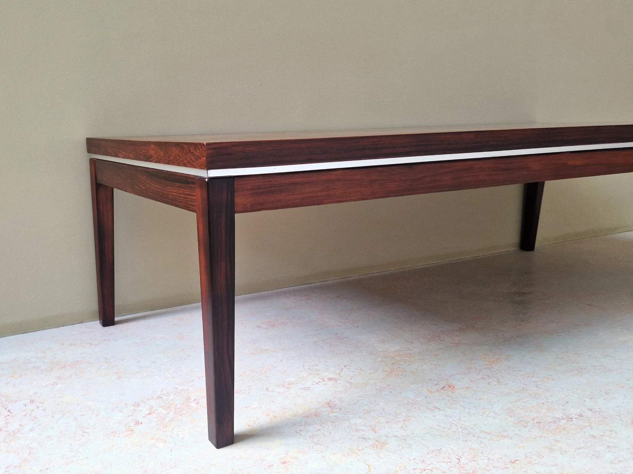 XKR rosewood coffee table by Marten Franckena for Fristho, Netherlands 60's