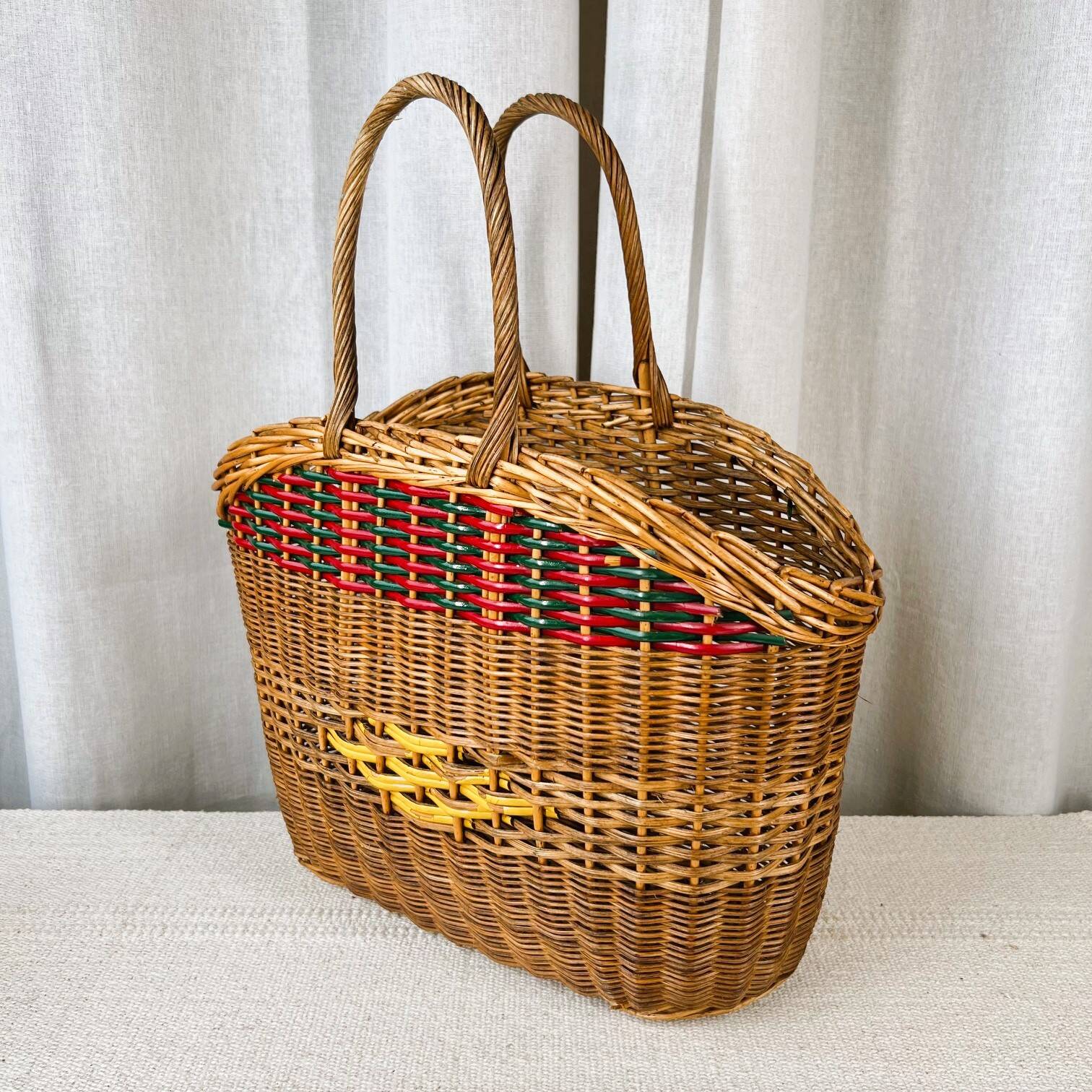Ancien panier en osier