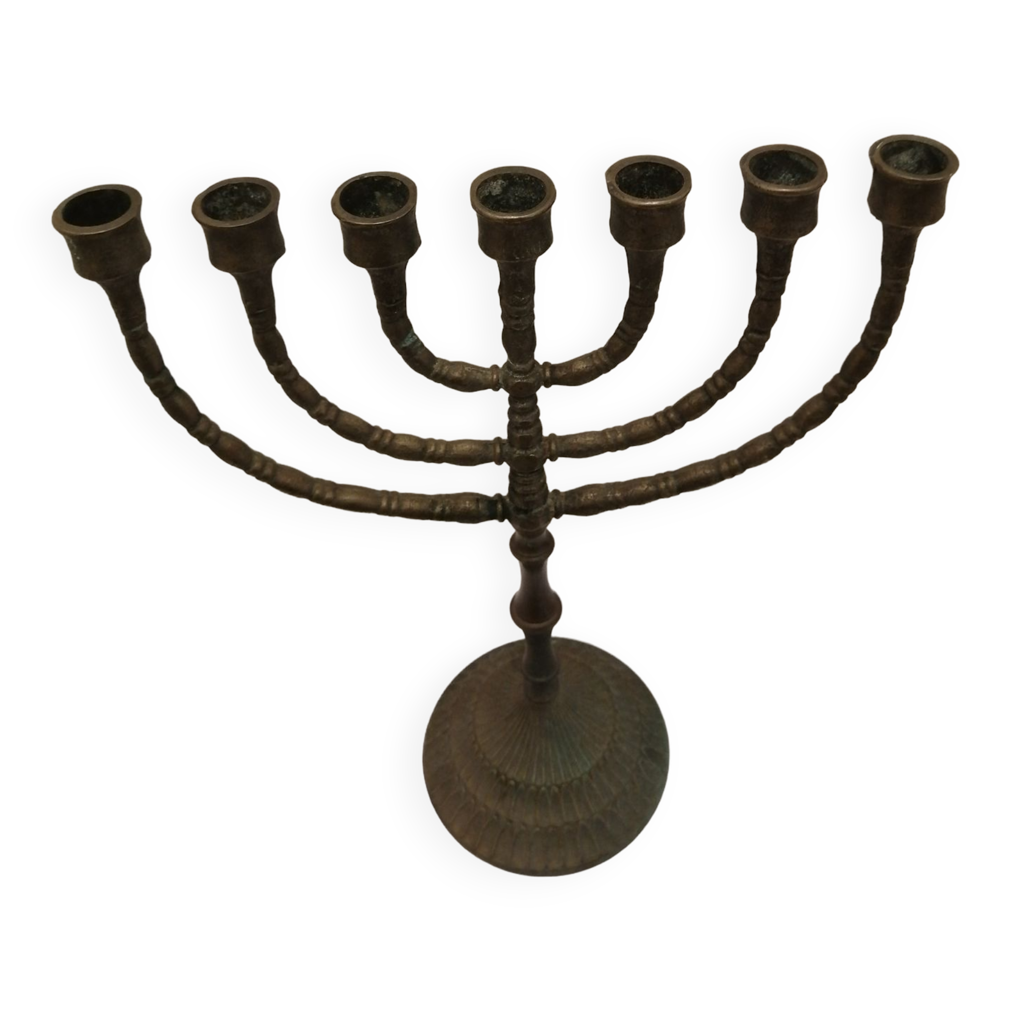 Hebreu worship candlestick menorah hanukkia 7 branches