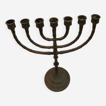 Chandelier culte hebreu menorah hanoukkia 7 branches