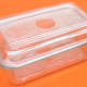 Duralex butter dish France 1950s transparent glass
