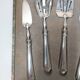 Set of dessert cutlery + 2 sugar tongs