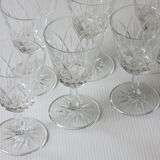 6 stemmed glasses in very good condition