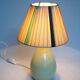 Lampe céramique vert amande