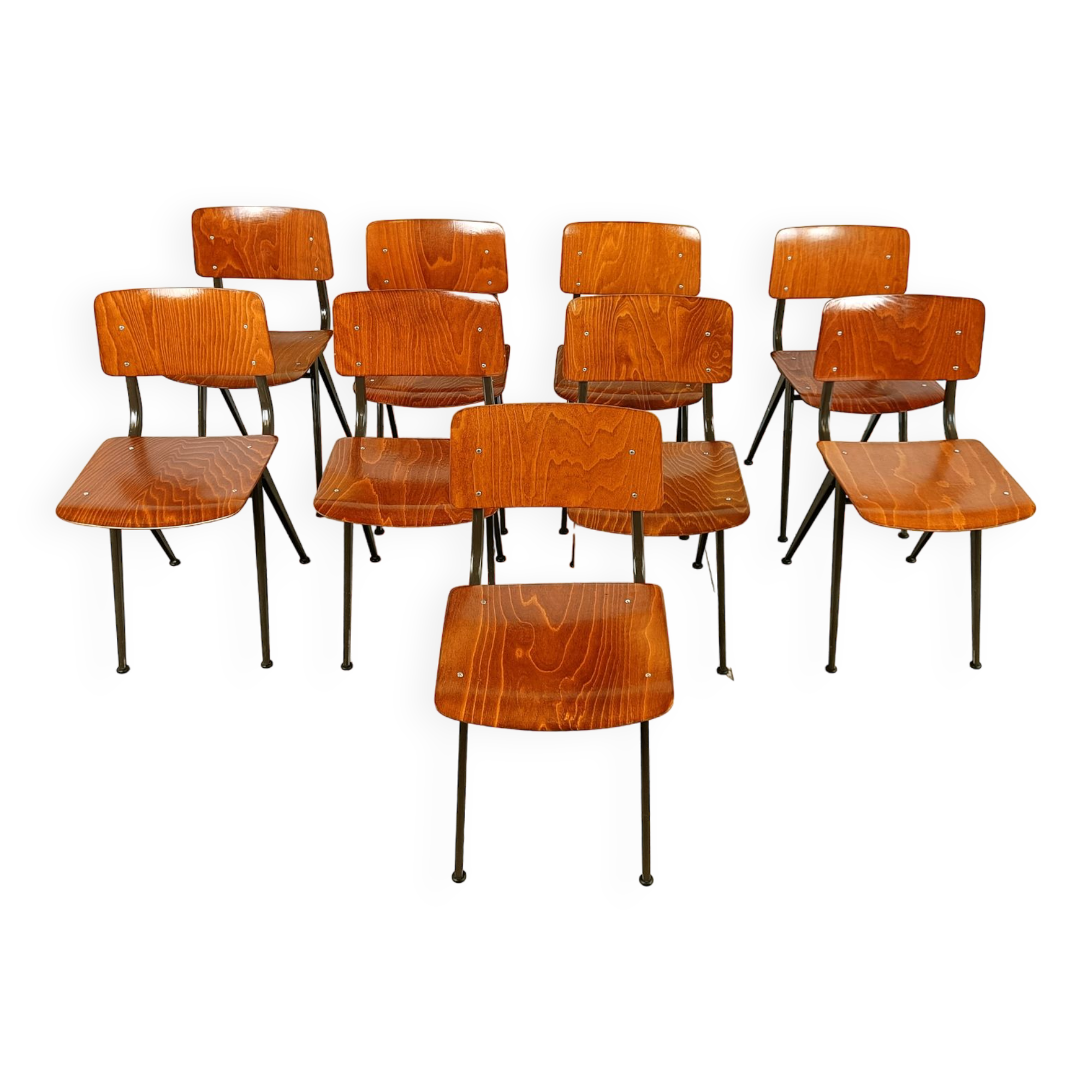 Vintage industrial dining chairs, 1960s