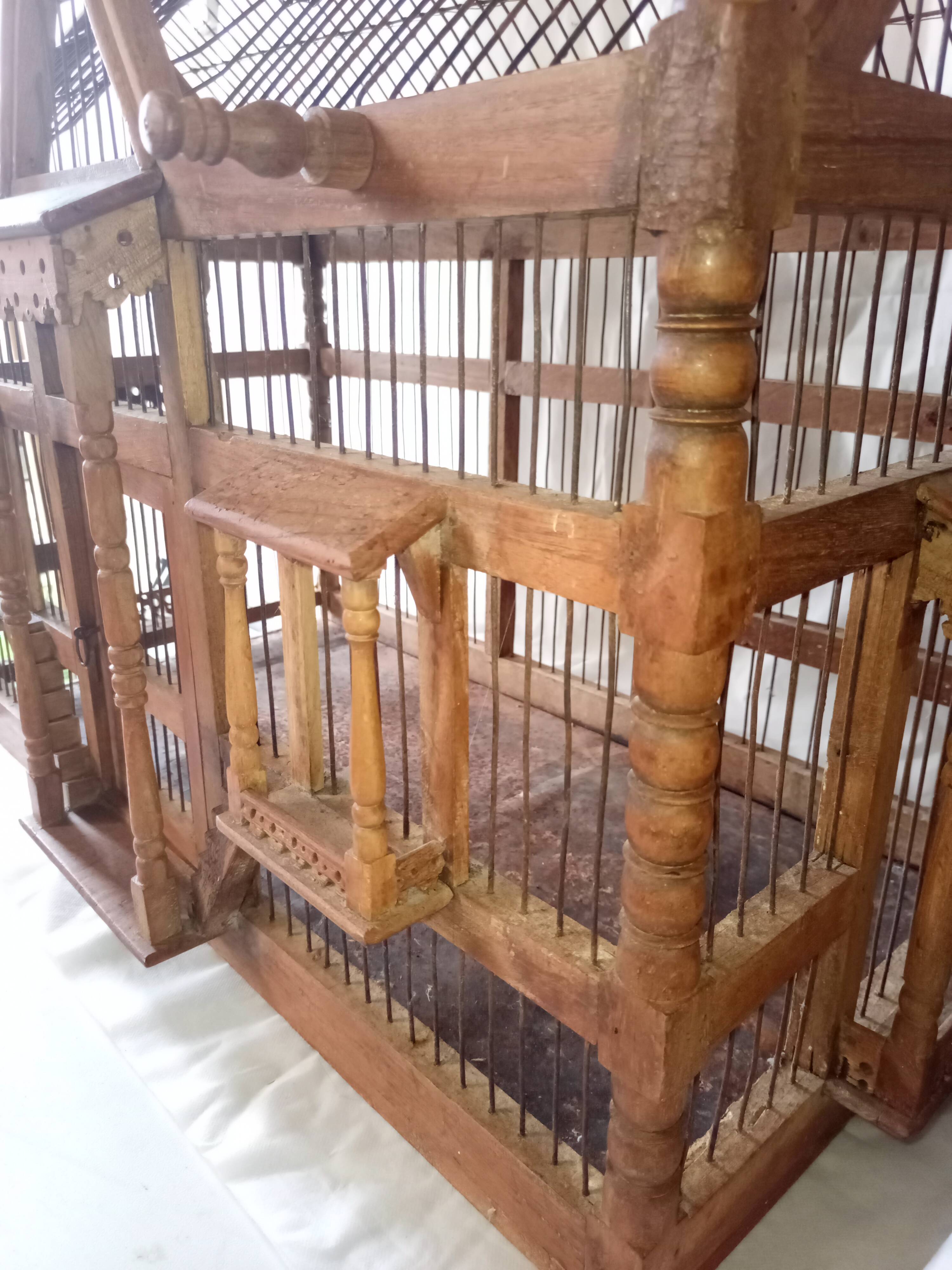 Large wooden cage