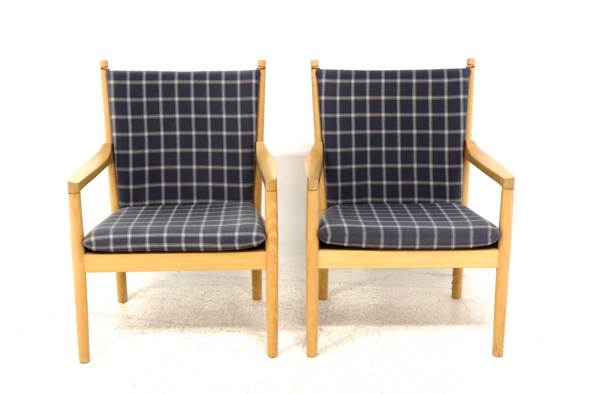 Set of 2 armchairs "Model 1788", Hans J Wegner, Fritz Hansen, Denmark, 1970