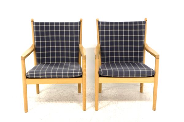 Set de 2 fauteuils ''modèle 1788'', Hans J Wegner, Fritz Hansen, Danemark, 1970