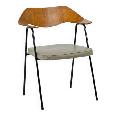 Robin Day. Fauteuil de bureau en bois thermoformé. Airborne vers 1950-60
