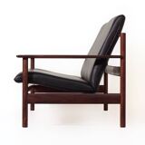 Lounge set by sven ivar dysthe for dokka møbler, 1960s – new black leather