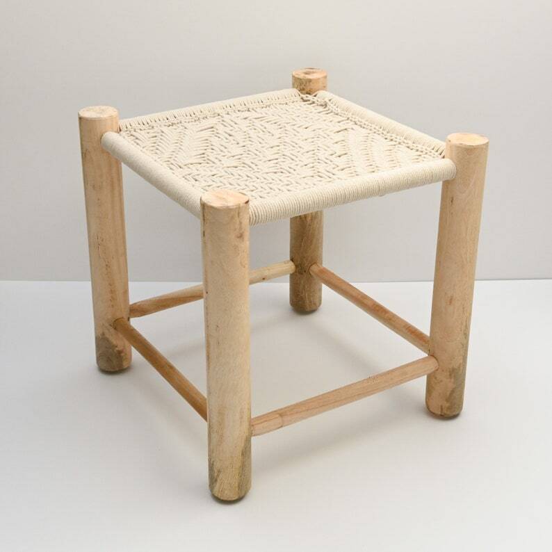 vintage Moroccan low stool