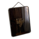 Metal hanging barber mirror