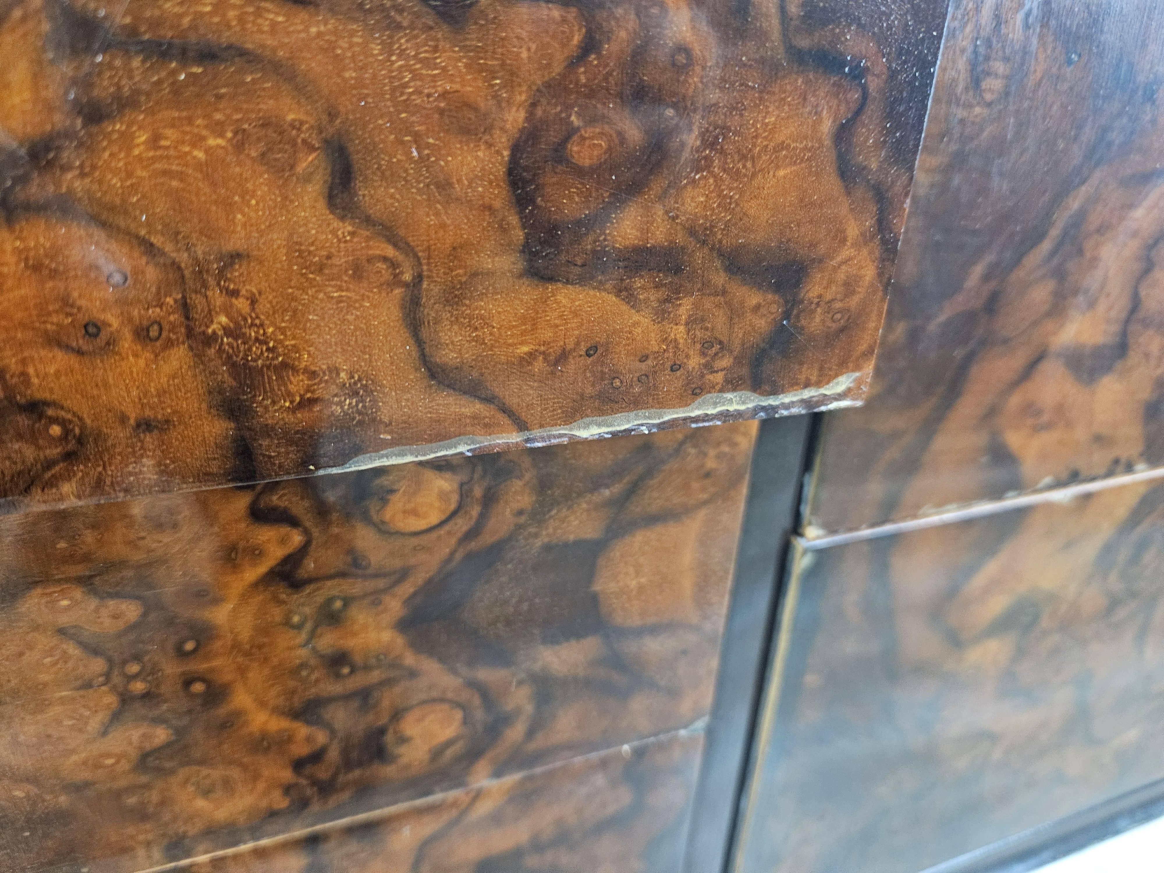 Mid Century 70's Chest of Drawers with Glass Top