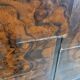 Mid Century 70's Chest of Drawers with Glass Top