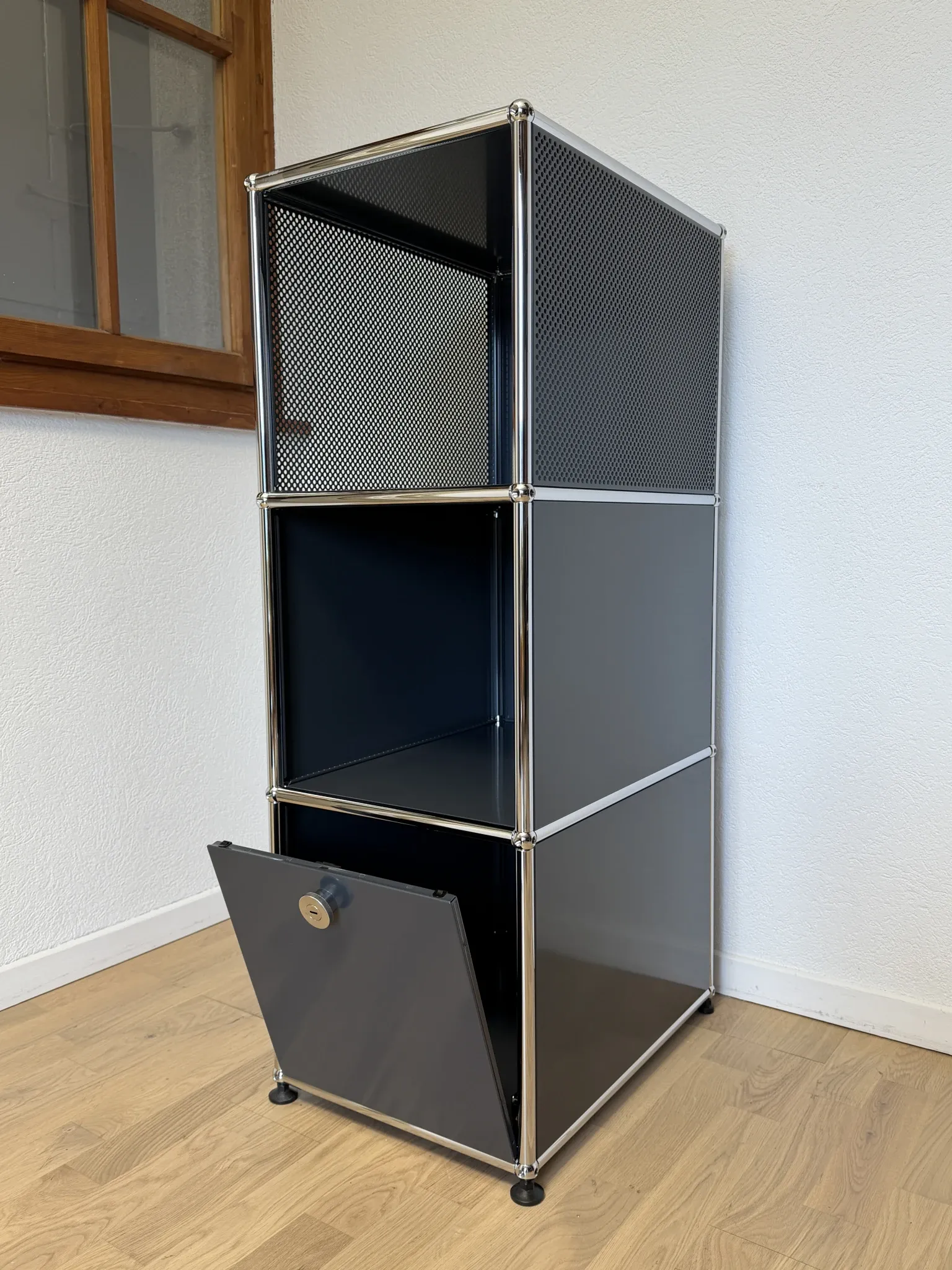 Colonne USM Haller en Gris Anthracite