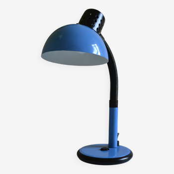 Lampe Aluminor bleu années 80 1980 postmoderniste vintage