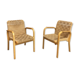 Pair of chairs model 45 by Alvar Aalto, circa 1950