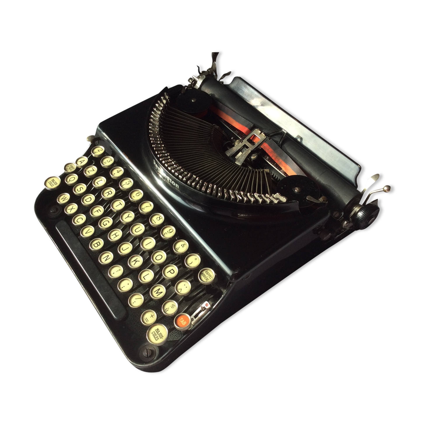 Machine à écrire ancienne Remington portable