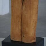 Large Wooden Sculpture "Joy" by Ole Wettergren, Modern Danish, 1980s