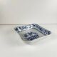 Pair of square dishes in Blue Onion porcelain Kahla – East Germany, 1960–1980