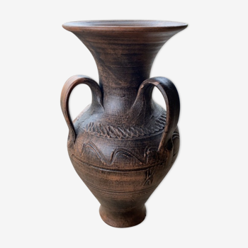 Etruscan style ceramic vase