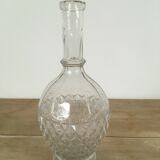 Cast glass decanter