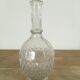 Carafe en verre moulé