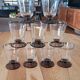9 verres à eau vintage