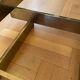 Vintage 1970s Square Coffee Table in Brass and Smoked Glass, David Hicks