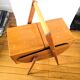 Travailleuse pieds compas bois et formica design années 50 - 60