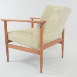 M ivory velvet armchair