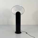 Black ciot floor lamp by ennio chiggio for lumenform, 1970